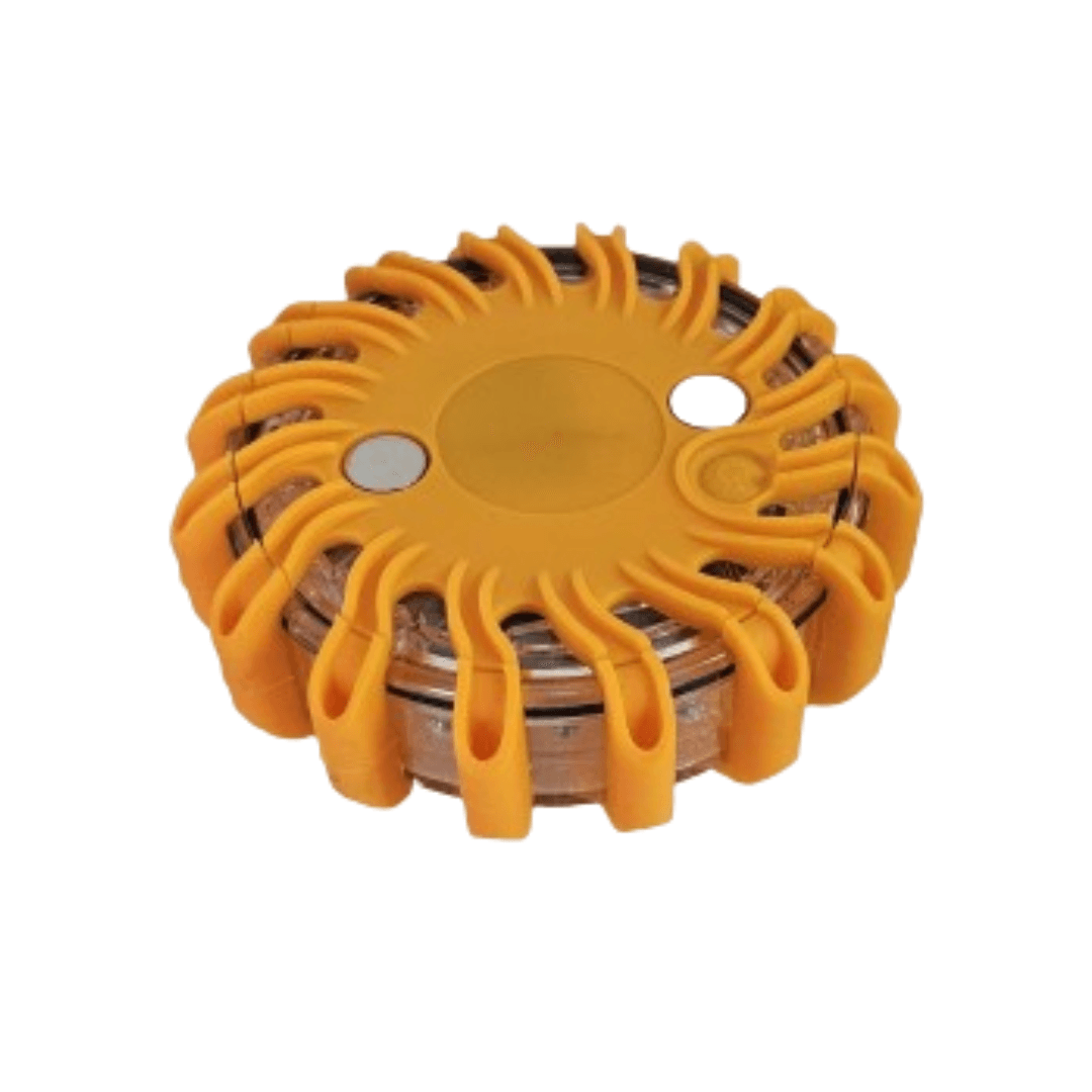 Round amber Roadsafe LED beacon light