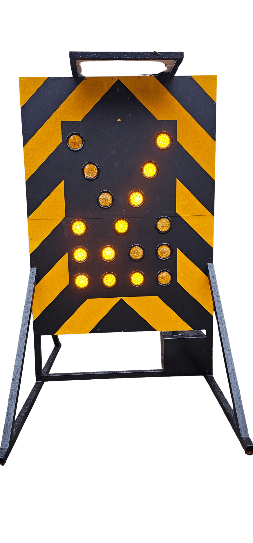 Roadsafe double arrow flashing light with amber signal lamps