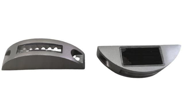 Pair of Roadsafe half moon solar road studs